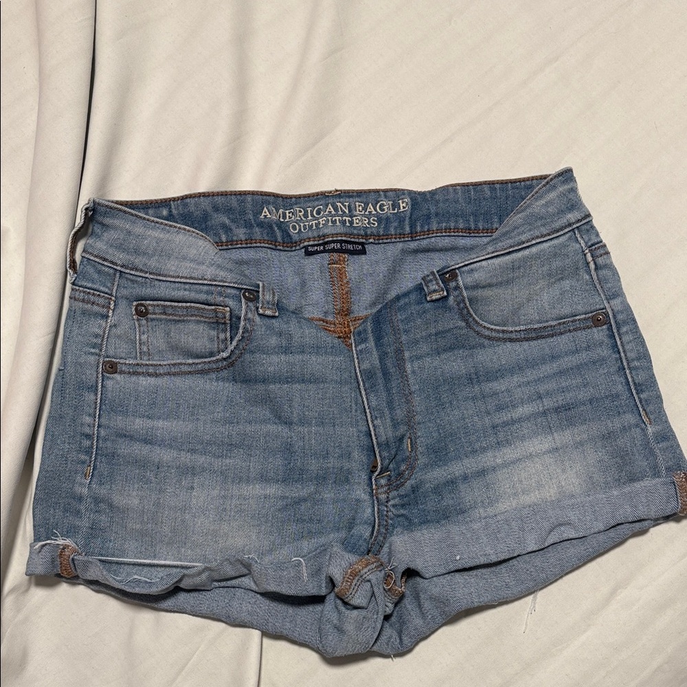 American Eagle Outfitters Light Blue Jean Shorts